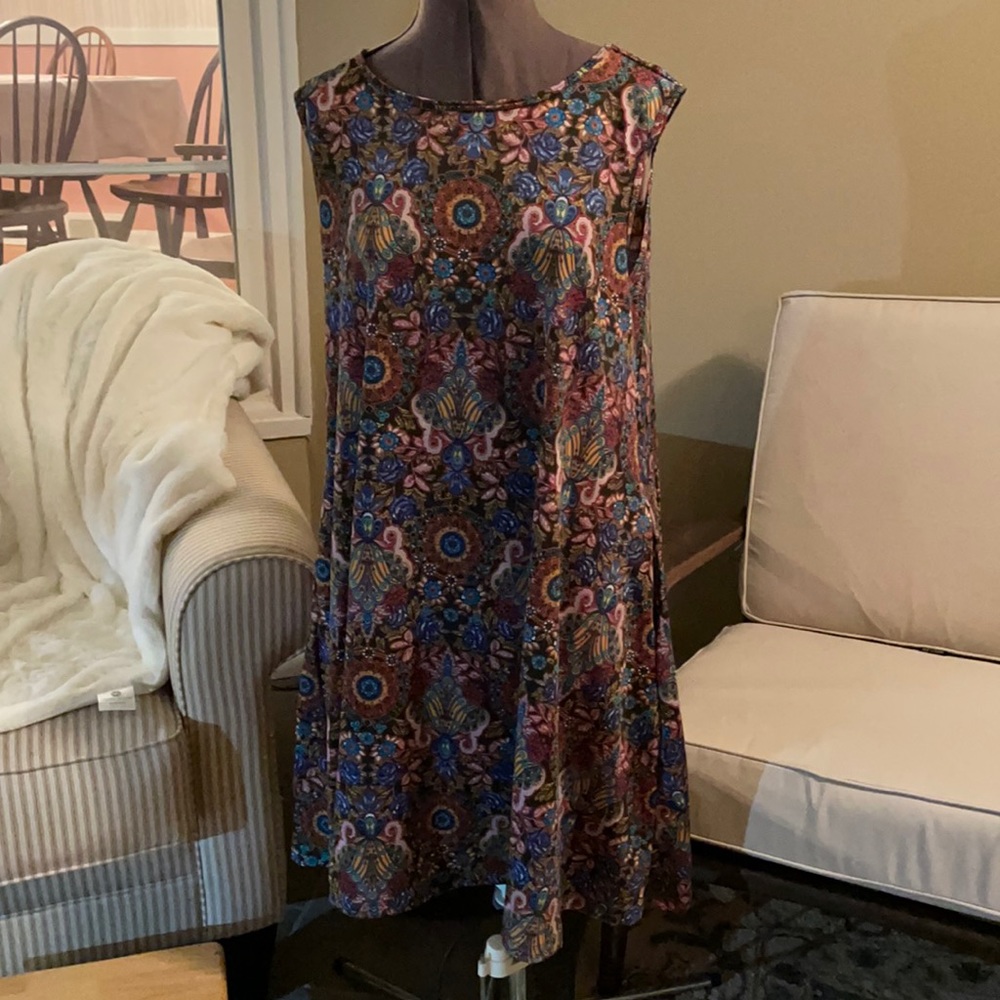 Honey and Lace Sleeveless Tent Dress